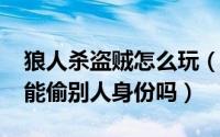 狼人杀盗贼怎么玩（11月02日狼人杀盗贼只能偷别人身份吗）