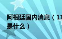 阿根廷国内消息（11月05日阿根廷国家概况是什么）