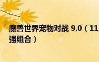 魔兽世界宠物对战 9.0（11月04日魔兽世界9.2宠物对战最强组合）