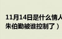 11月14日是什么情人节（11月04日雾里看花朱伯勤被谁控制了）