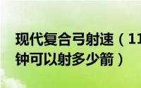 现代复合弓射速（11月06日现代复合弓每分钟可以射多少箭）