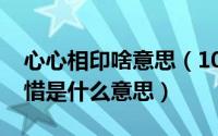 心心相印啥意思（10月08日心心相印心心相惜是什么意思）