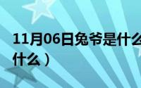 11月06日兔爷是什么生肖（11月06日兔爷是什么）