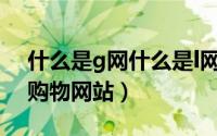 什么是g网什么是l网（11月07日g网是什么购物网站）