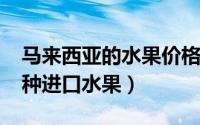 马来西亚的水果价格（11月07日马来西亚十种进口水果）