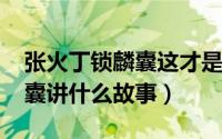 张火丁锁麟囊这才是（11月08日张火丁锁麟囊讲什么故事）