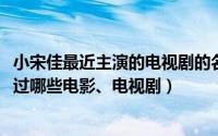 小宋佳最近主演的电视剧的名字叫什么（10月08日小宋佳演过哪些电影、电视剧）