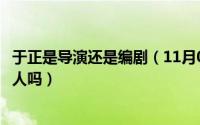 于正是导演还是编剧（11月08日演员于正和导演于正是一个人吗）