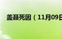 盖聂死因（11月09日盖聂什么时候死的）