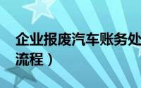 企业报废汽车账务处理（11月09日企业报废流程）