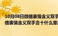 10月08日微信表情含义双手合十什么意思呀（10月08日微信表情含义双手合十什么意思）