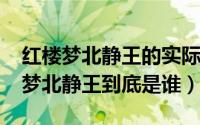 红楼梦北静王的实际是指谁（11月10日红楼梦北静王到底是谁）