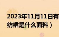 2023年11月11日有什么考试（11月11日雪纺裙是什么面料）