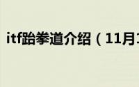 itf跆拳道介绍（11月11日itf跆拳道的标志）