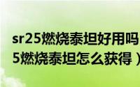 sr25燃烧泰坦好用吗（11月11日cf端游的sr25燃烧泰坦怎么获得）