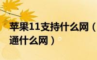 苹果11支持什么网（11月11日苹果手机要开通什么网）