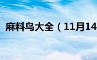 麻料鸟大全（11月14日麻料鸟的品种介绍）