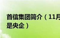 首信集团简介（11月14日首信集团是国企还是央企）