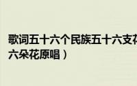 歌词五十六个民族五十六支花（11月15日五十六个民族五十六朵花原唱）