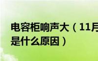 电容柜响声大（11月15日电容柜里面有响声是什么原因）