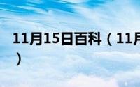 11月15日百科（11月15日成语字典在线查字）