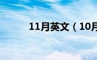 11月英文（10月08日奶的组词）