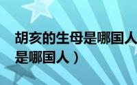 胡亥的生母是哪国人（11月16日胡亥的母亲是哪国人）