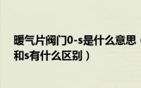 暖气片阀门0-s是什么意思（11月16日jinlian暖气片阀门0和s有什么区别）