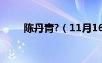 陈丹青?（11月16日陈丹青的介绍）