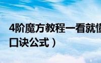 4阶魔方教程一看就懂11（11月17日4阶魔方口诀公式）