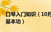 口琴入门知识（10月08日口琴入门每天必练基本功）