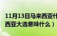 11月13日马来西亚什么节日（11月17日马来西亚大选意味什么）