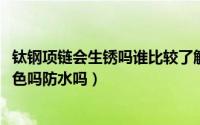 钛钢项链会生锈吗谁比较了解（11月17日钛钢项链会生锈掉色吗防水吗）