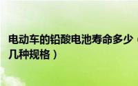 电动车的铅酸电池寿命多少（10月08日电动车用铅酸电池有几种规格）