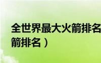 全世界最大火箭排名（11月18日世界最大火箭排名）