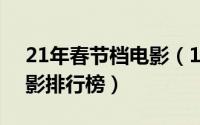 21年春节档电影（11月18日2023春节档电影排行榜）