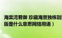 海棠湾君御 珍藏海景独栋别墅 1500平米花园（11月19日dj版是什么意思网络用语）