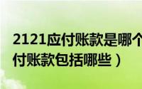 2121应付账款是哪个会计准则（11月20日应付账款包括哪些）