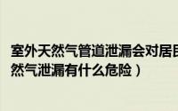 室外天然气管道泄漏会对居民有哪些危害（11月21日室外天然气泄漏有什么危险）