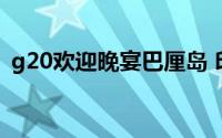 g20欢迎晚宴巴厘岛 印尼总统夫妇穿情侣装