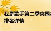 我是歌手第二季突围赛成绩（我是歌手第二季排名详情