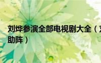 刘烨参演全部电视剧大全（刘烨首导我的佣兵生涯请来成龙助阵）