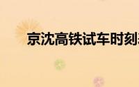 京沈高铁试车时刻表 好消息京沈高铁