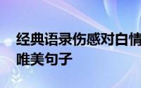 经典语录伤感对白情感文案 关于夕阳西下的唯美句子