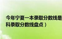 今年宁夏一本录取分数线是多少分 关注宁夏近10年高考本科录取分数线盘点）