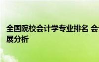 全国院校会计学专业排名 会计学专业国内大学排名及职业发展分析