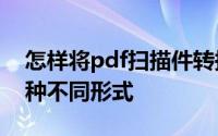 怎样将pdf扫描件转换成word 1招搞定转两种不同形式