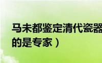 马未都鉴定清代瓷器真假 戴白手套鉴定瓷器的是专家）