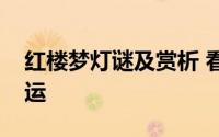 红楼梦灯谜及赏析 看似漫不经心实则匠心独运