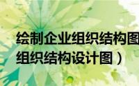 绘制企业组织结构图并分析 全套各类型企业组织结构设计图）